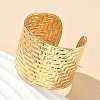 304 Stainless Steel Cuff Bangles for Women AJEW-P127-24G-3