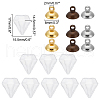 DELORIGIN DIY Diamond Wish Bottle Pendant Making Kit DIY-DR0001-11-2