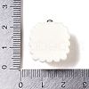 Opaque Resin Pendants RESI-S403-03G-3
