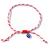 Handmade Adjustable Nylon Cord Braided Bracelets QO3060-1-1