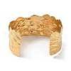 Ion Plating(IP) 304 Stainless Steel Cuff Bangles for Women BJEW-Z078-21G-3