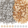 DICOSMETIC 1000Pcs 2 Colors CCB Plastic Bead Caps CCB-DC0001-16-1