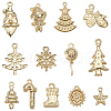 SUNNYCLUE 52Pcs 13 Styles Christmas Theme Zinc Alloy Pendants FIND-SC0012-62-1