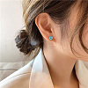 100Pcs 304 Stainless Steel Stud Earrings Findings STAS-TAG0001-16-6