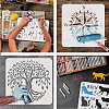 Plastic Reusable Drawing Painting Stencils Templates DIY-WH0172-1000-4