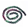 Natural Ruby in Zoisite Beads Strands G-P457-A06-29-2