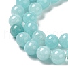 Natural Dyed White Jade Beads Strands G-M402-C03-11-3