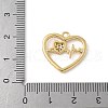Brass Micro Pave Cubic Zirconia Pendants KK-Q091-04B-G-3