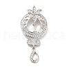 Brass Clear Cubic Zirconia Pendants KK-I695-064P-1