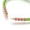 Nylon Cord Braided Bead Bracelets Making BJEW-F360-FRG07-2