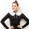 HOBBIESAY 2Pcs 2 Styles Detachable Embroidered False Collars DIY-HY0001-95-7