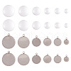  DIY Blank Dome 304 Stainless Steel Pendant Making Kits DIY-TA0011-82-12