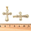 Brass Micro Pave Cubic Zirconia Pendants KK-R229-10G-E-3