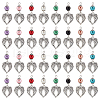   32Pcs 8 Colors Tibetan Style Alloy Pendants FIND-PH0008-69-1