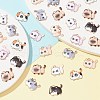 35Pcs 7 Styles Printed Alloy Pendants ENAM-CJ0005-24-5