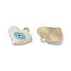 Rack Plating Alloy Enamel Pendants FIND-I038-02-3