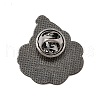 Christmas Theme Zinc Alloy Enamel Pin Brooch for Backpack Clothes JEWB-R003-02EB-09-2