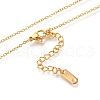 Stainless Steel Pendant Necklaces X-STAS-H138-01F-G-2