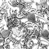 100Pcs 10 Style Tibetan Style Alloy Pendants TIBEP-CJ0001-83-4