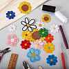 18Pcs 18 Style Computerized Embroidery Cloth Iron on/Sew on Patches DIY-SZ0006-58-4