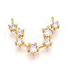 Brass Micro Pave Cubic Zirconia Pendants KK-N261-120I-G-1