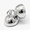 Anti-Tarnish Rhodium Plated 925 Sterling Silver Magnetic Clasps STER-A102-011P-10mm-2