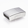 Tarnish Resistant 304 Stainless Steel Magnetic Clasps with Glue-in Ends STAS-F130-54P-1