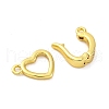 Brass Fold Over Clasps KK-Z078-38G-2