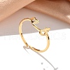 304 Stainless Steel Cuff Rings for Women RJEW-D285-01G-T-3
