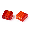 Handmade Silver Foil Lampwork Beads FOIL-S006-12x12mm-01-3