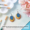 Yilisi DIY Unfinished Wooden Pendant Earring Making Kits DIY-YS0001-17-23