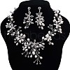 Alloy Fresh Water Pearl Rhinestone Jewelry Sets FS-WG8E598-02-2