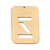 Ion Plating(IP) 304 Stainless Steel Pendants STAS-K216-49Z-G-4