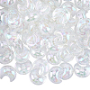 SOFPLATE 60Pcs UV Plating Transparent Acrylic Beads PACR-SP0001-01-1