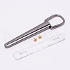 Zinc Alloy Bag Side Clip PALLOY-WH0082-15B-1