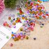 200Pcs 10 Colors Spray Painted Glass Beads GLAA-SZ0001-79-3