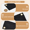 WADORN 3Pcs 3 Style Wool Felt Purse Organizer Insert FIND-WR0004-78-4