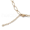 Ion Plating(IP) 304 Stainless Steel Rhombus Link Chain Necklace for Men Women STAS-B039-03G-3