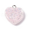 Transparent Resin Pendants RESI-C029-01B-2