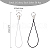 Gorgecraft 2Pcs 2 Colors Polyester Cord Mobile Straps AJEW-GF0005-04-2