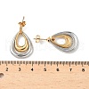 304 Stainless Steel Dangle Stud Earrings EJEW-V015-01GP-2