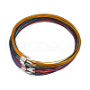 Unicraftale 60Pcs 6 Colors Stainless Steel Wire Necklace Cord DIY Jewelry Making TWIR-UN0001-13A-1