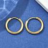 Ion Plating(IP) 304 Stainless Steel Huggie Hoop Earrings X-EJEW-F111A-17mm-G-4