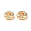 Brass Flat Round Spacer Beads X-KK-M085-A-12G-01-2