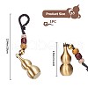 Detachable Brass Gourd Feng Shui Hanging Ornament for Wealth & Success KEYC-WH0036-17G-2