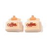 Coffee Theme Opaque Resin Decoden Cabochons RESI-S398-01D-1