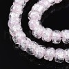 Luminous Handmade Silver Foil Glass Beads Strands FOIL-N029-02B-02-4