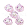Resin Imitation Pearl Iridescent Pendants RESI-I062-01C-1