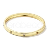 Brass Pave Colorful Glass Bangles for Women BJEW-Z061-25A-2