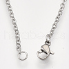 201 Stainless Steel Puppy Pendant Necklaces NJEW-T009-JN043-1-40-3
